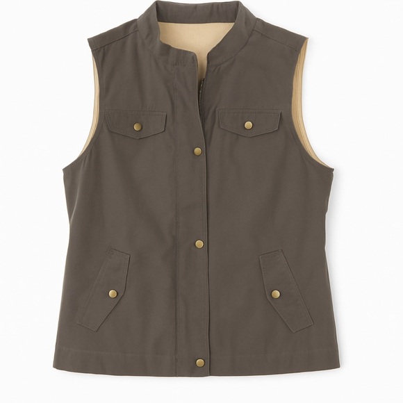 Kiodoro Women’s Utility Vest in Slate Gray Size M | Lightweight Casual Outerwear - Picture 1 of 3